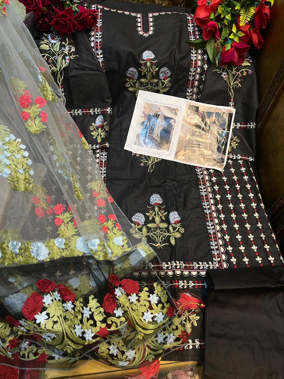 Ziaaz Designs 7779  Latest Fancy Designer Fancy Festive Wear  Karachi Cotton Dress Material Collection